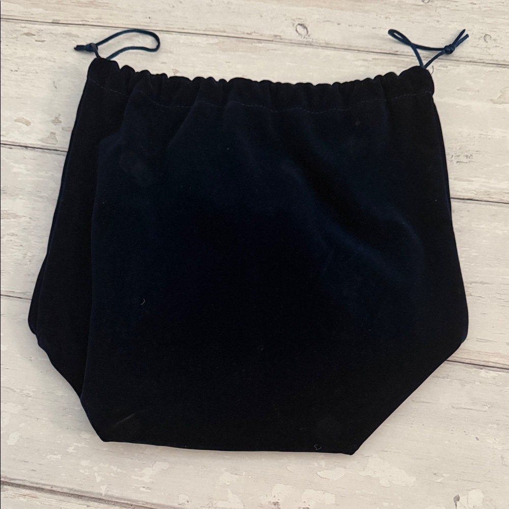 Black Velvet Drawstring Pouch gift bag or storage dust bag.